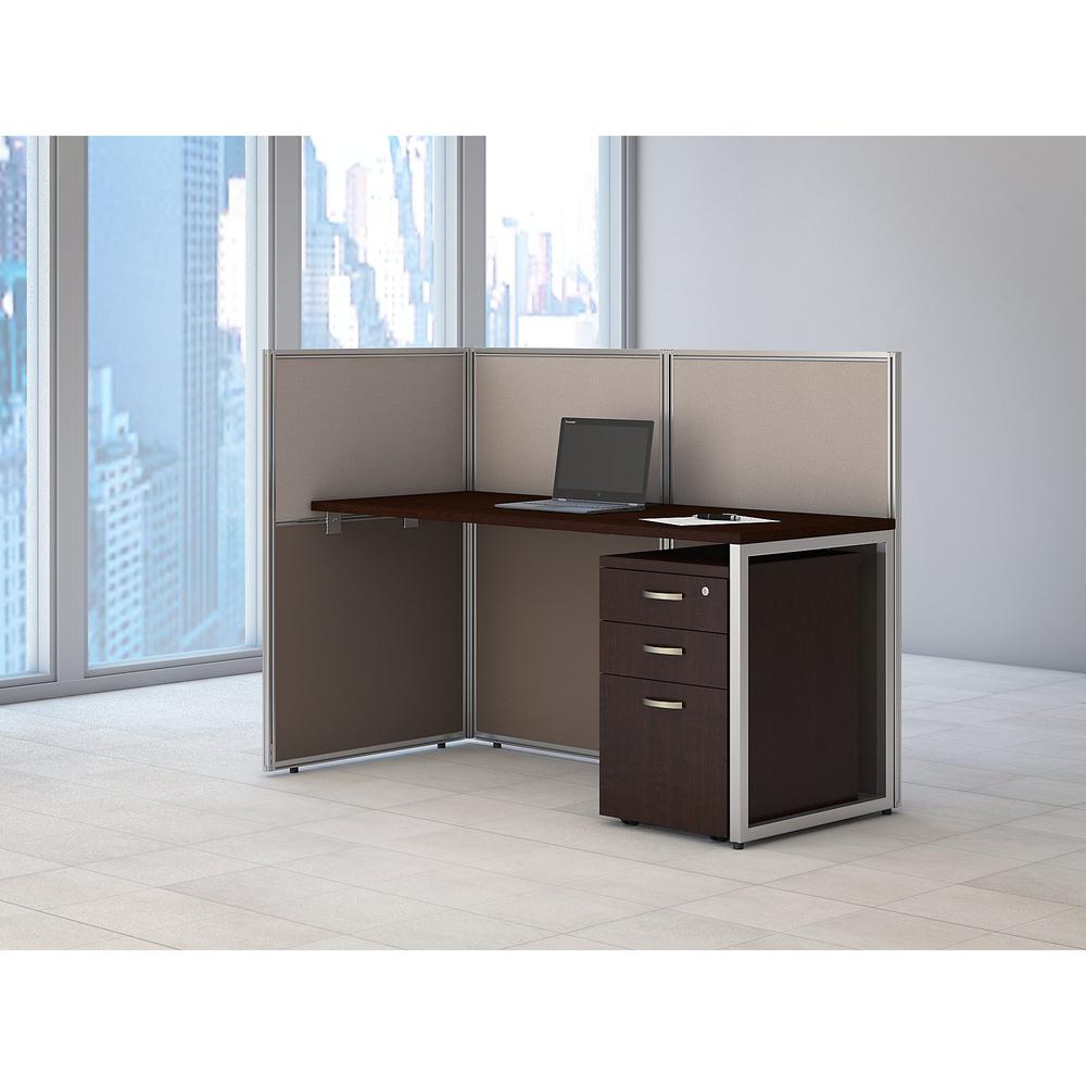 Bush Business Furniture Easy Office 3 Drawer Mobile File Cabinet, Mocha Cherry. Picture 9
