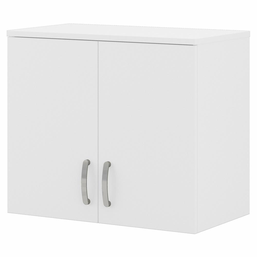 Bush Business Furniture Universal Garage Wall Cabinet with Doors and Shelves - White. Picture 1