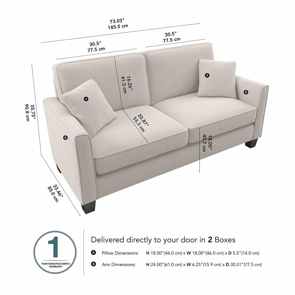 Bush Furniture - Flare 73W Sofa. Picture 9