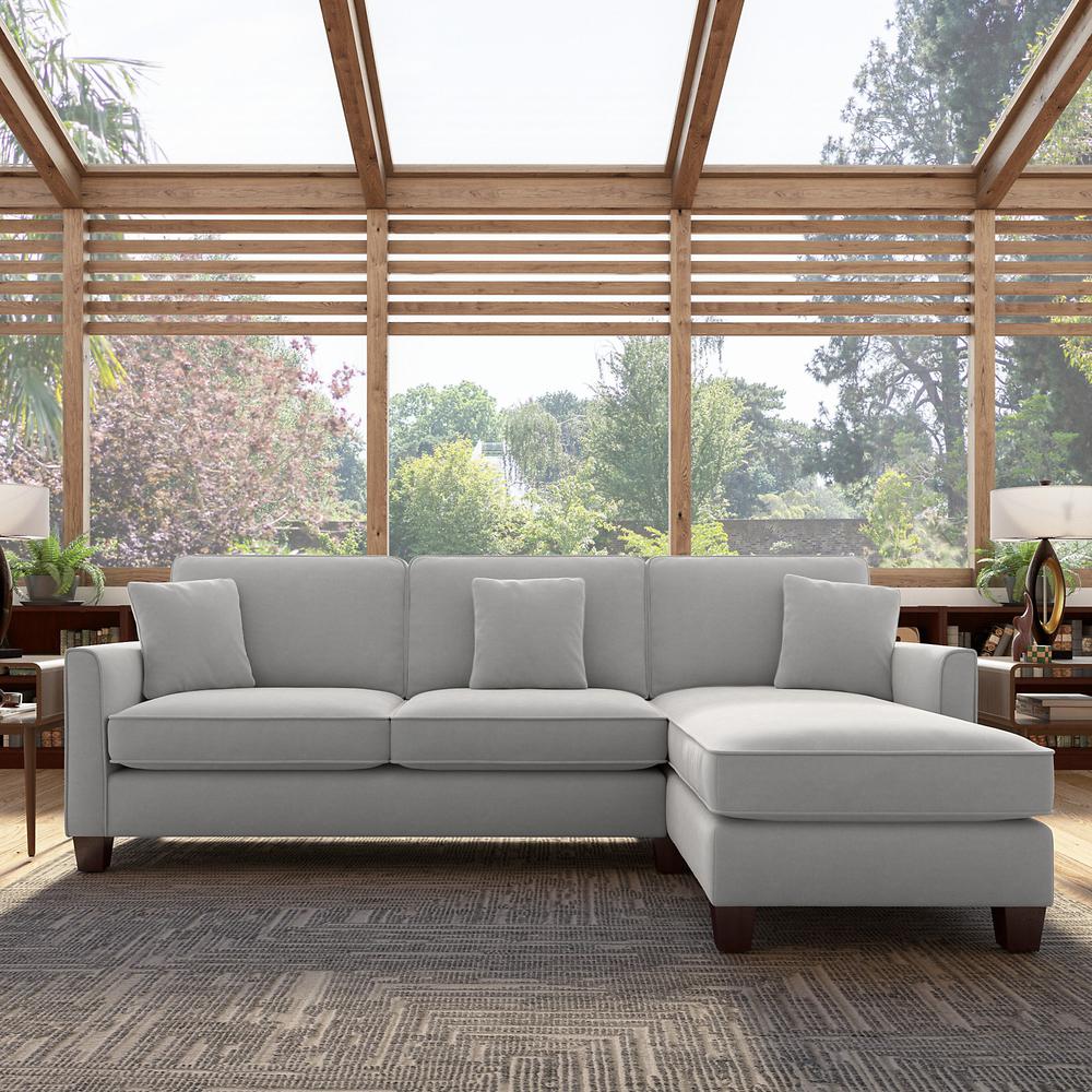 Bush Furniture Flare - 102W Sectional Couch with Reversible Chaise Lounge. Picture 5