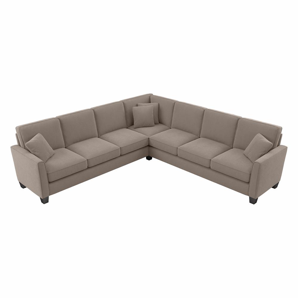Bush Furniture Flare 111W L Shaped Sectional Couch. Picture 1