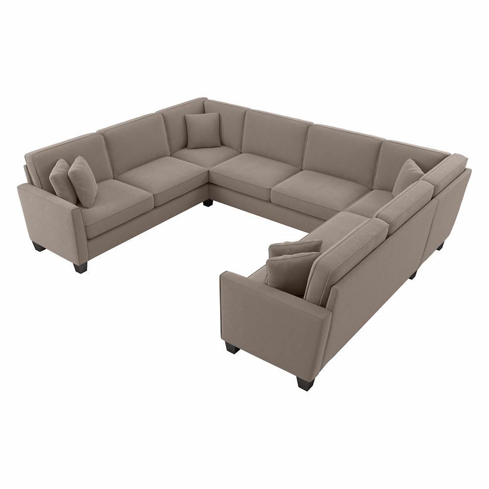 Bush Furniture Flare 125W U Shaped Sectional Couch. Picture 1