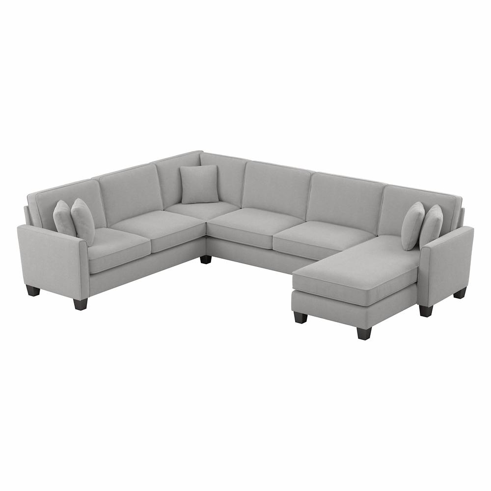 Bush Furniture Flare 128W, U Shaped Sectional Couch with Reversible Chaise Lounge. Picture 1