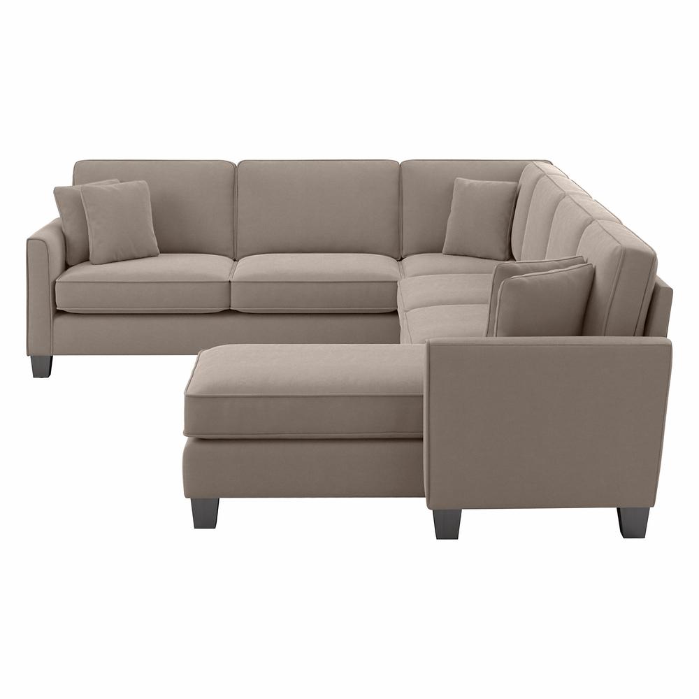 Bush Furniture Flare 128W U Shaped Sectional Couch with Reversible Chaise Lounge. Picture 3