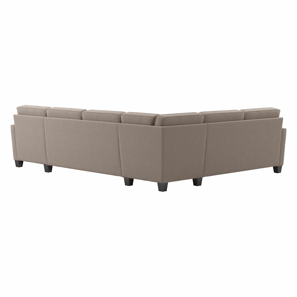 Bush Furniture Flare 128W U Shaped Sectional Couch with Reversible Chaise Lounge. Picture 4