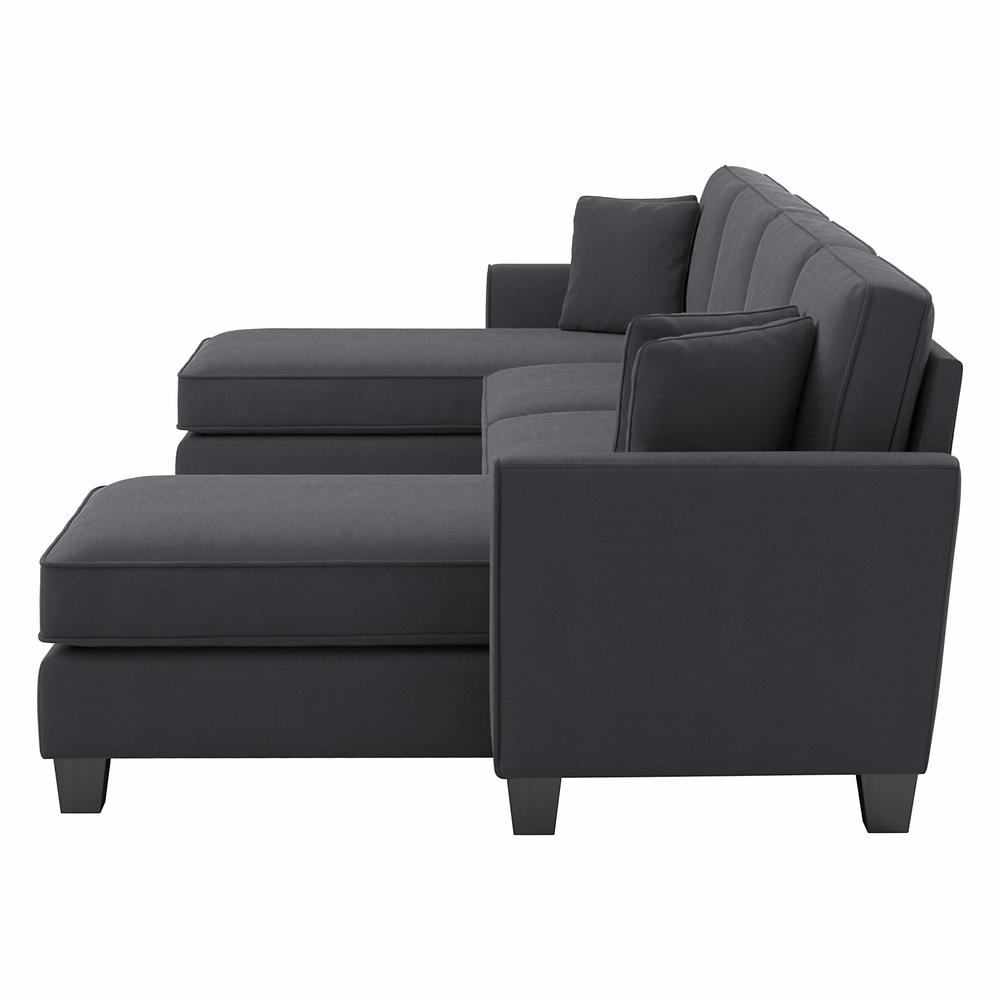 Bush Furniture Flare, 131W Sectional Couch with Double Chaise Lounge. Picture 3