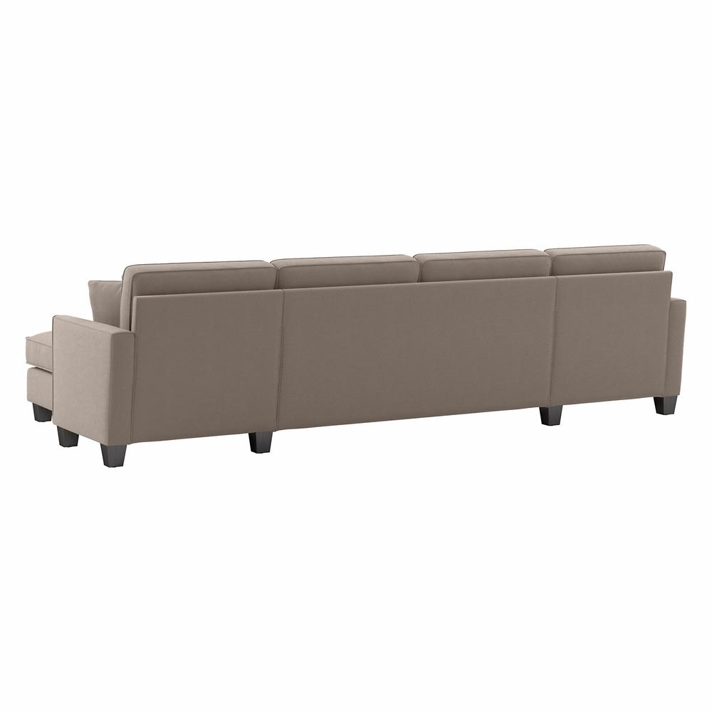 Bush Furniture Flare 131W Sectional Couch with Double Chaise Lounge. Picture 4