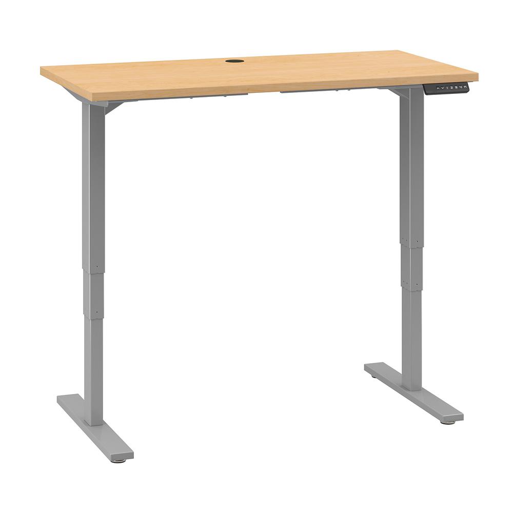 Move 80 Series by Bush Business Furniture 48W x 24D Electric Height Adjustable Standing Desk, Natural Maple. The main picture.