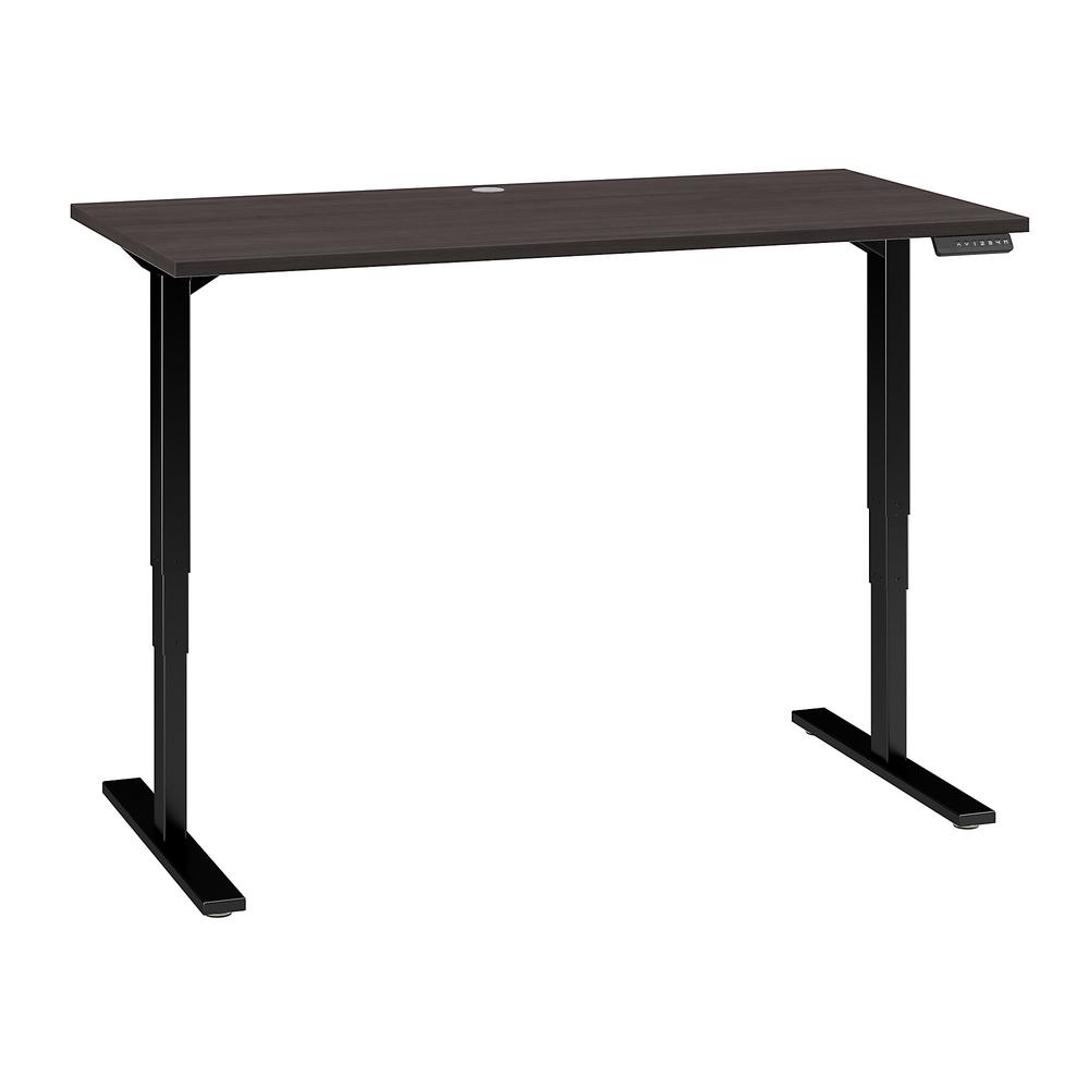 Move 80 Series by Bush Business Furniture 60W x 30D Electric Height Adjustable Standing Desk, Storm Gray/Black Powder Coat. Picture 1