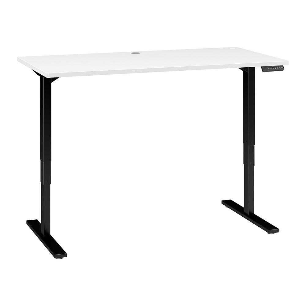 Move 80 Series by Bush Business Furniture 60W x 30D Electric Height Adjustable Standing Desk, White/Black. The main picture.