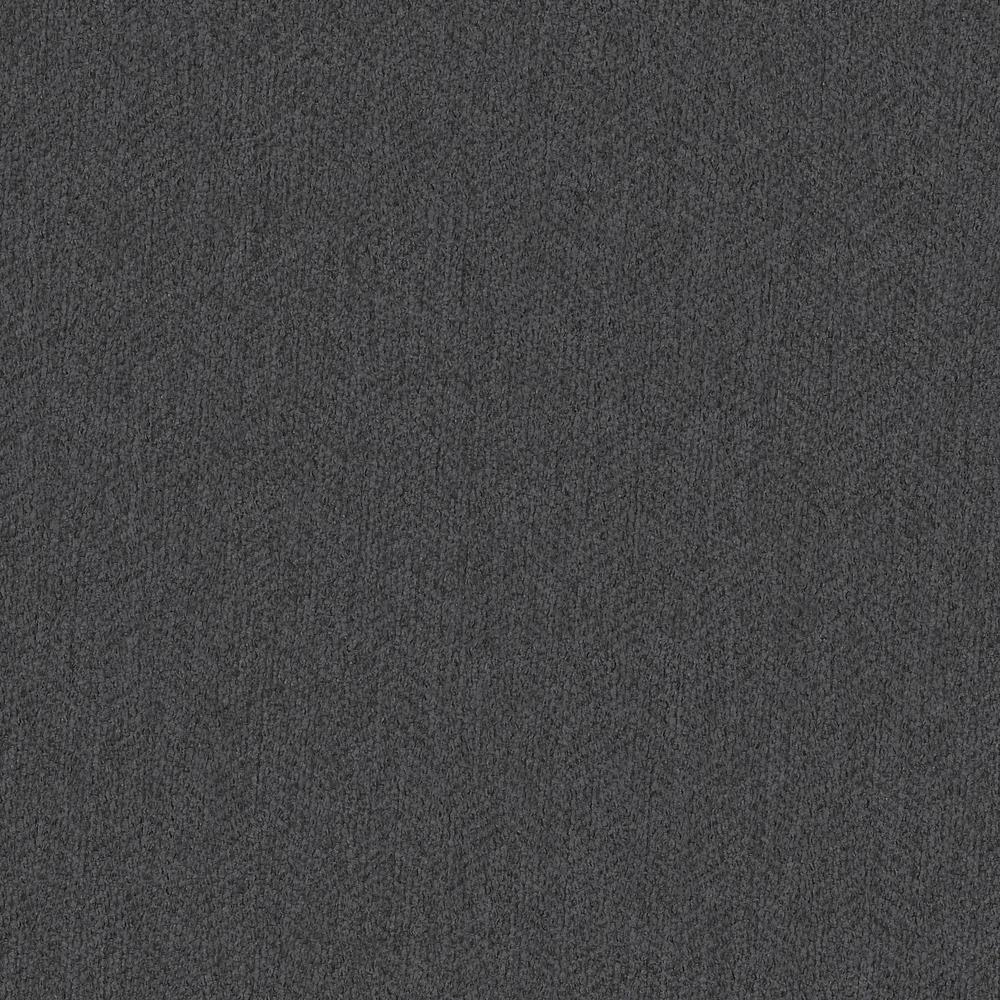 Bush Furniture Hudson 61W Loveseat, Charcoal Gray Herringbone Fabric. Picture 7