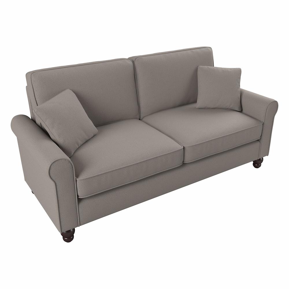 Bush Furniture Hudson 73W Sofa, Beige Herringbone Fabric. Picture 1