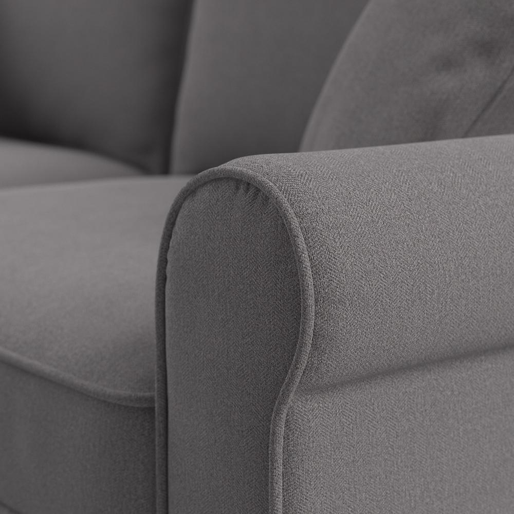 Bush Furniture Hudson 73W Sofa, French Gray Herringbone Fabric. Picture 5