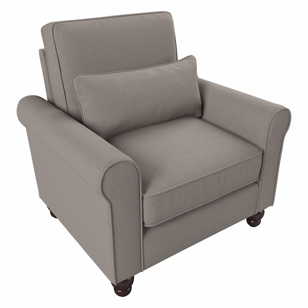 Bush Furniture Hudson Accent Chair with Arms, Beige Herringbone Fabric. Picture 1
