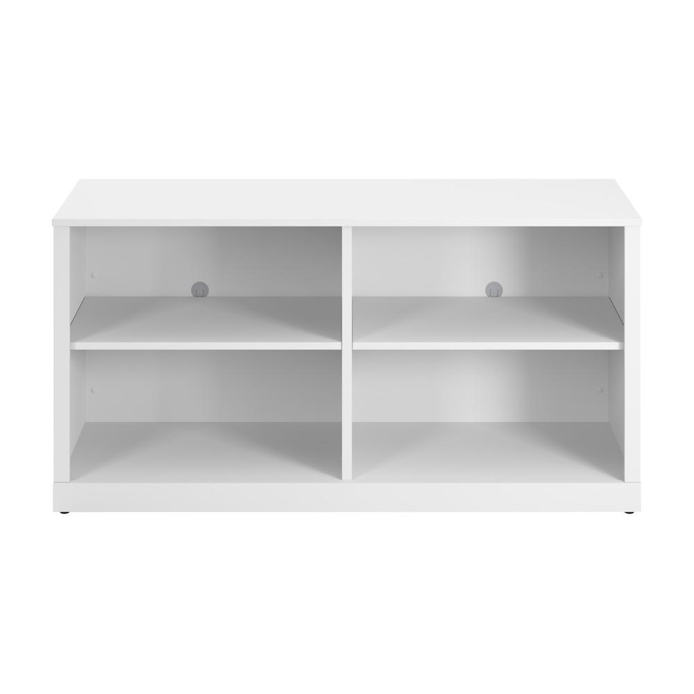 Hampton Heights 60W Bookshelf in White. Picture 1