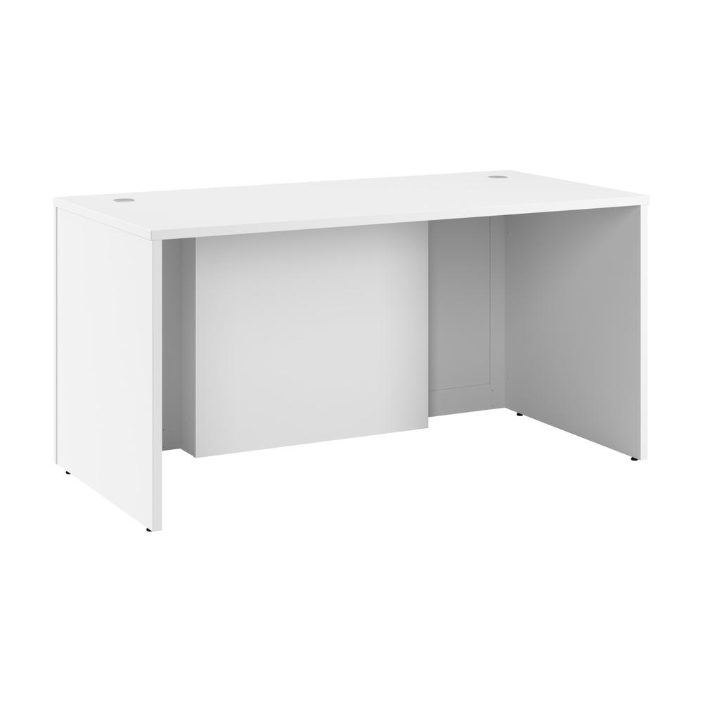 Hampton Heights 60W x 30D Executive Desk in White. Picture 1