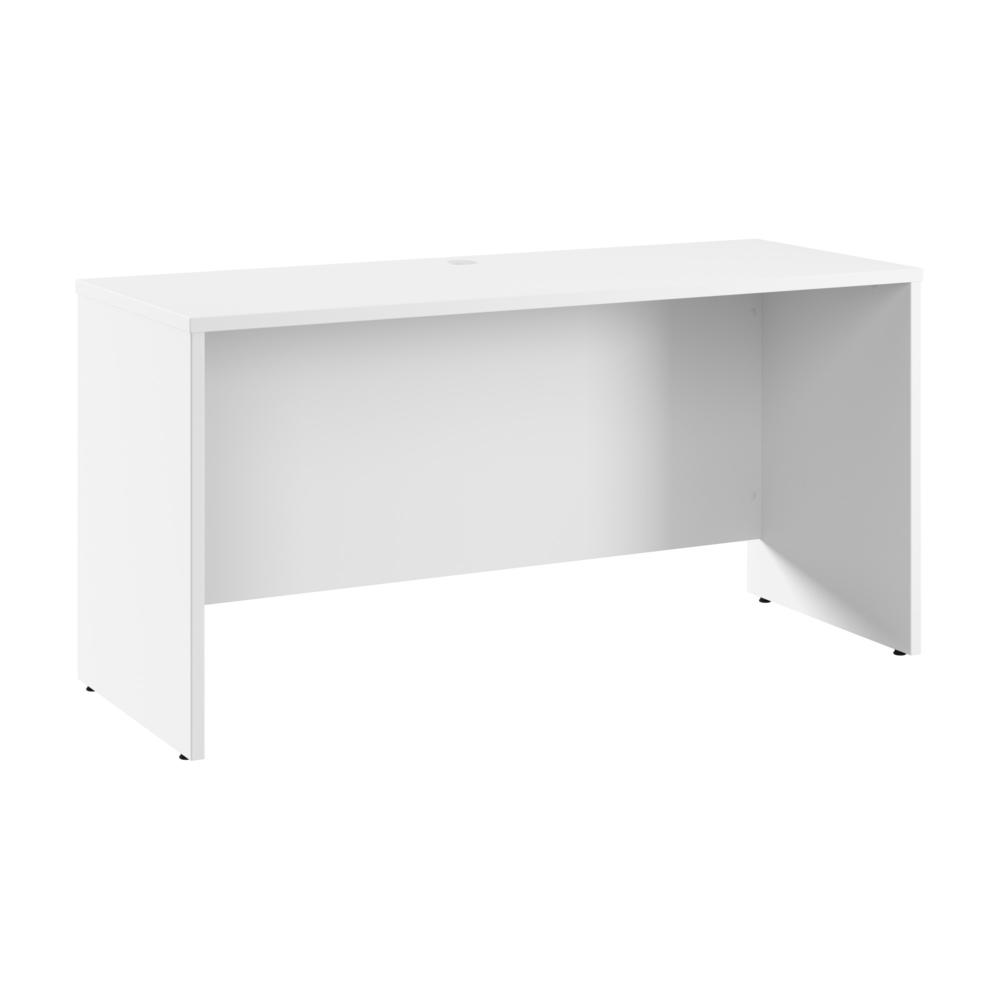 Hampton Heights 60W x 24D Credenza Desk in White. Picture 1
