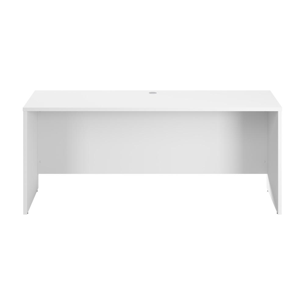 Hampton Heights 72W x 24D Credenza Desk in White. Picture 2