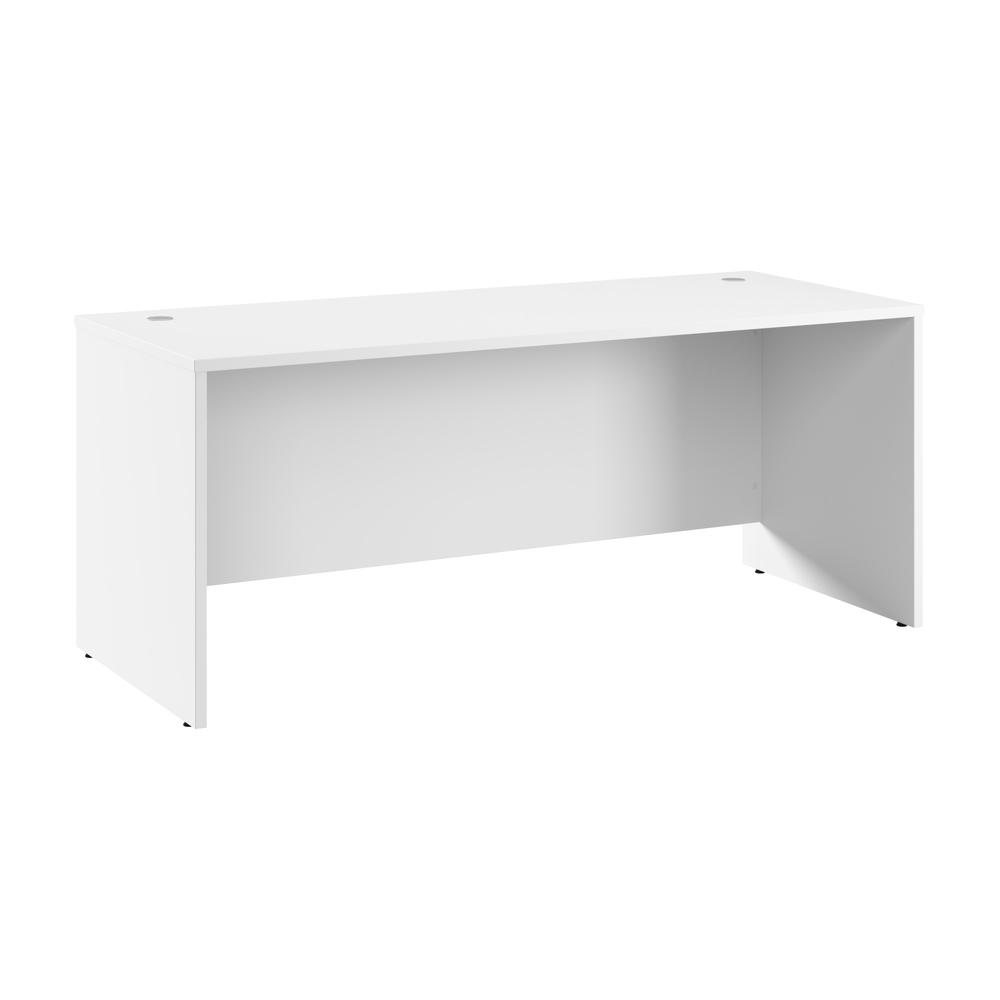 Hampton Heights 72W x 30D Office Desk in White. Picture 1