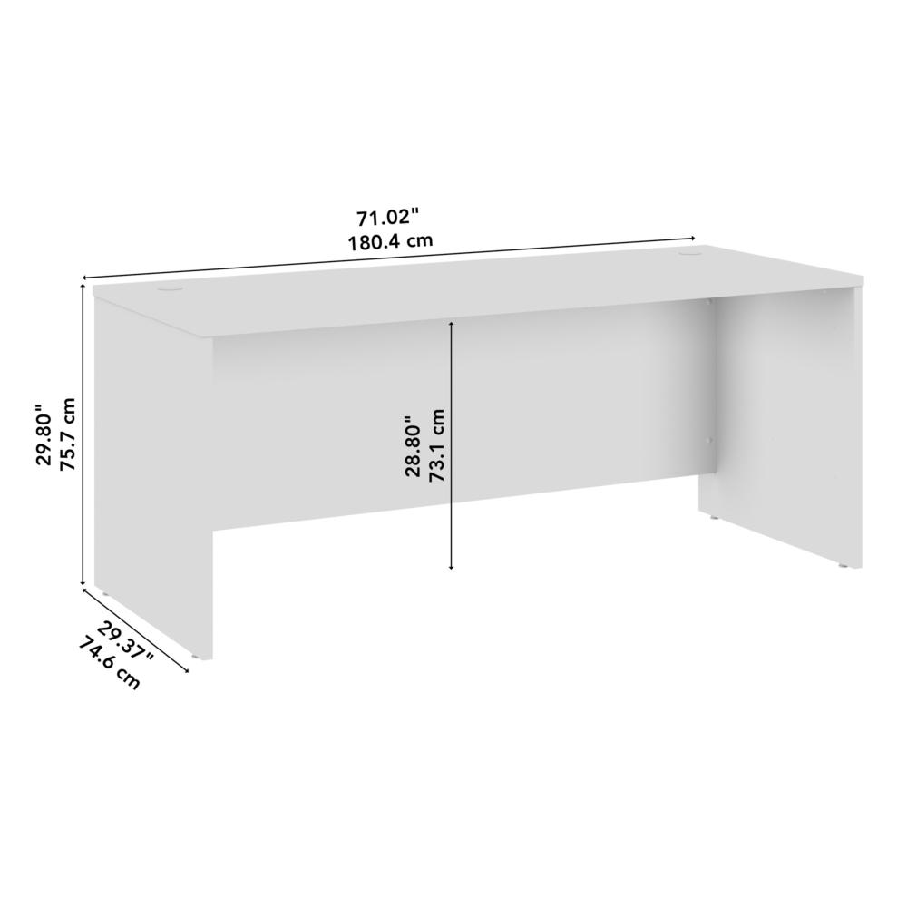 Hampton Heights 60W x 30D Office Desk in White. Picture 7