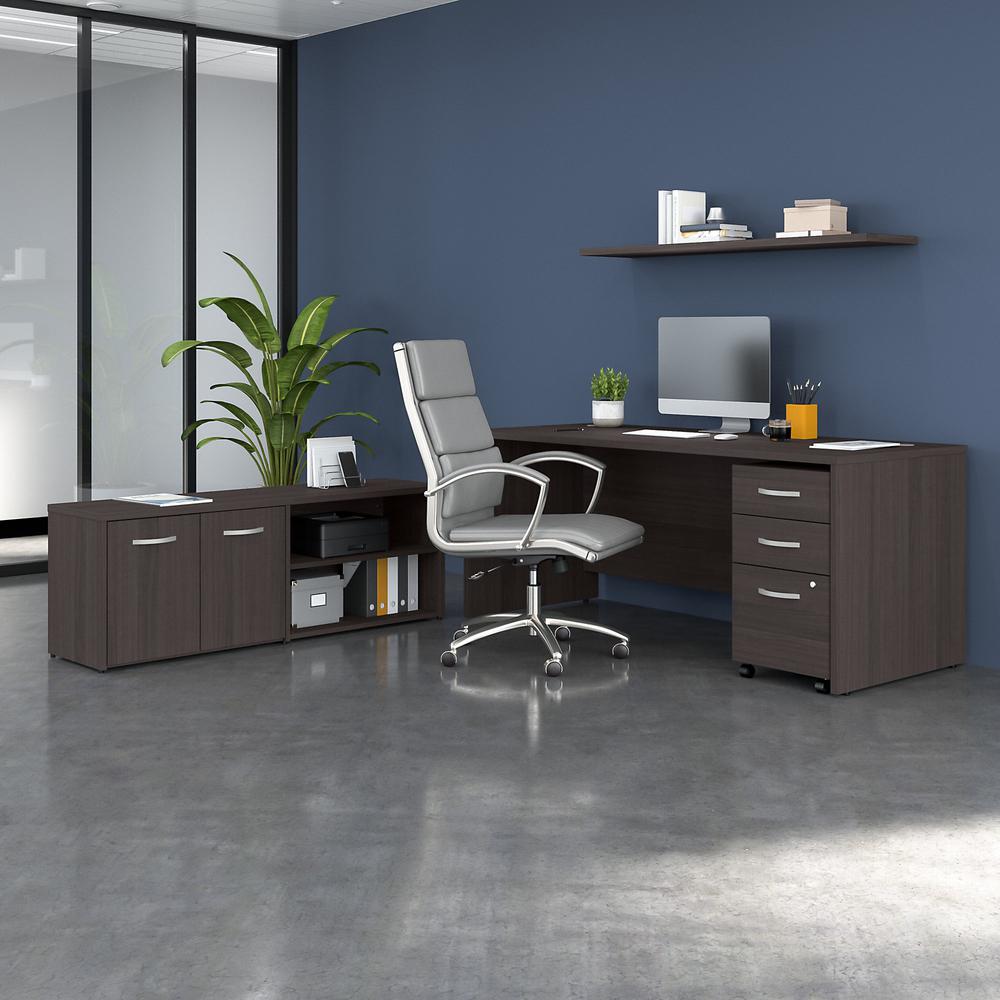 Bush Business Furniture Studio - C 72W x 30D Office Desk with Storage Return and Mobile File Cabinet. Picture 2