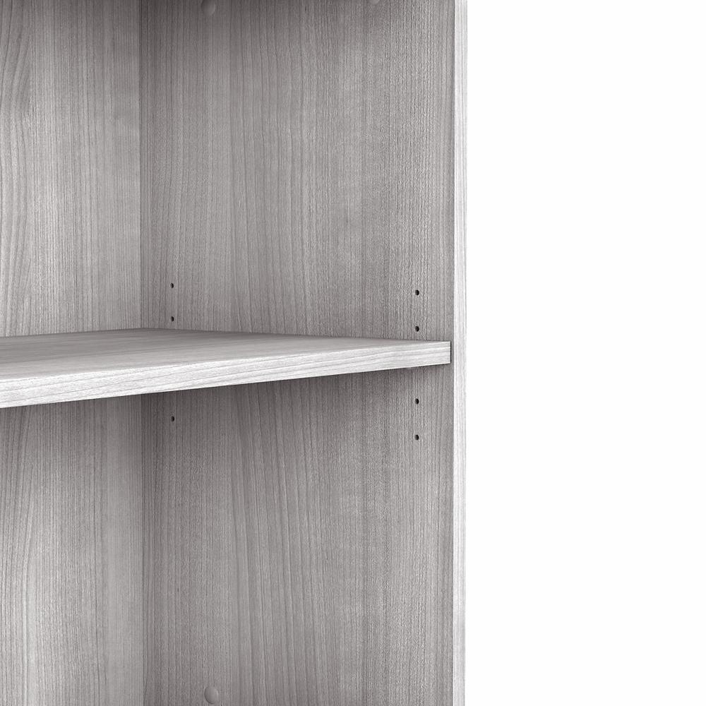 Bush Business Furniture Hybrid Tall Etagere Bookcase - Platinum Gray. Picture 4