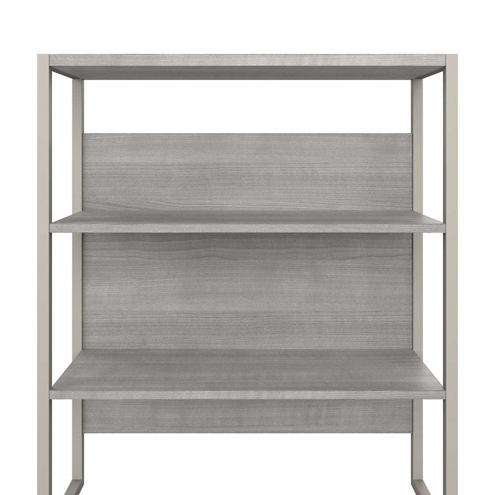 Bush Business Furniture Hybrid Tall Etagere Bookcase - Platinum Gray. Picture 5