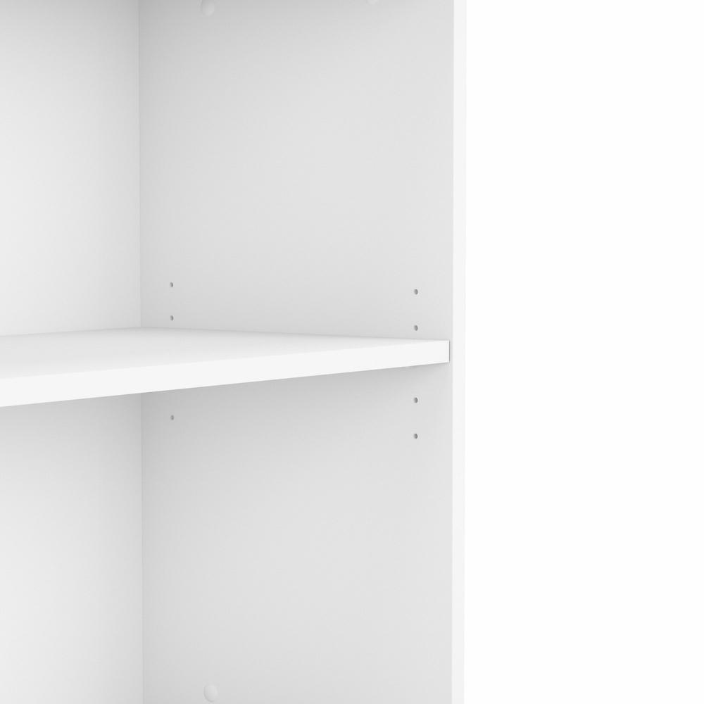 Bush Business Furniture Hybrid Tall Etagere Bookcase - White. Picture 4