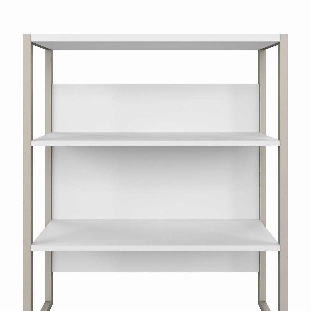 Bush Business Furniture Hybrid Tall Etagere Bookcase - White. Picture 5