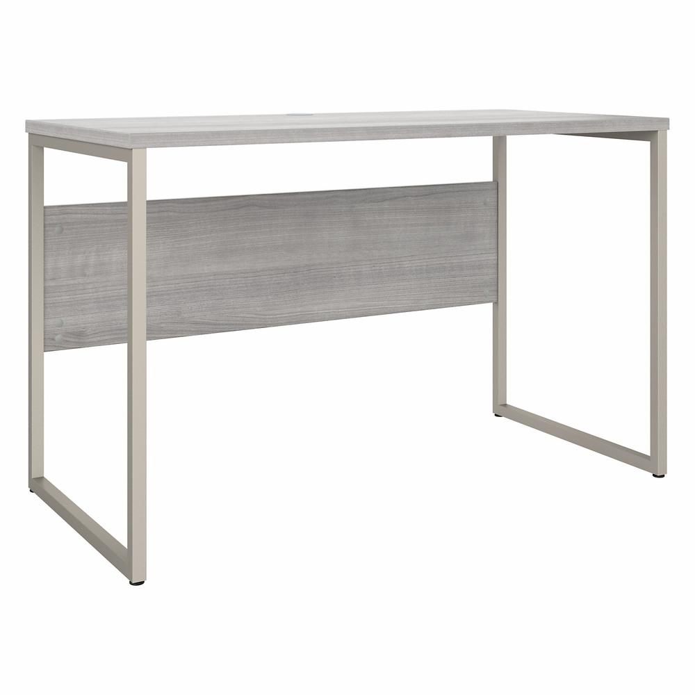 Bush Business Furniture Hybrid 48W x 24D Computer Table Desk with Metal Legs - Platinum Gray/Platinum Gray. Picture 1