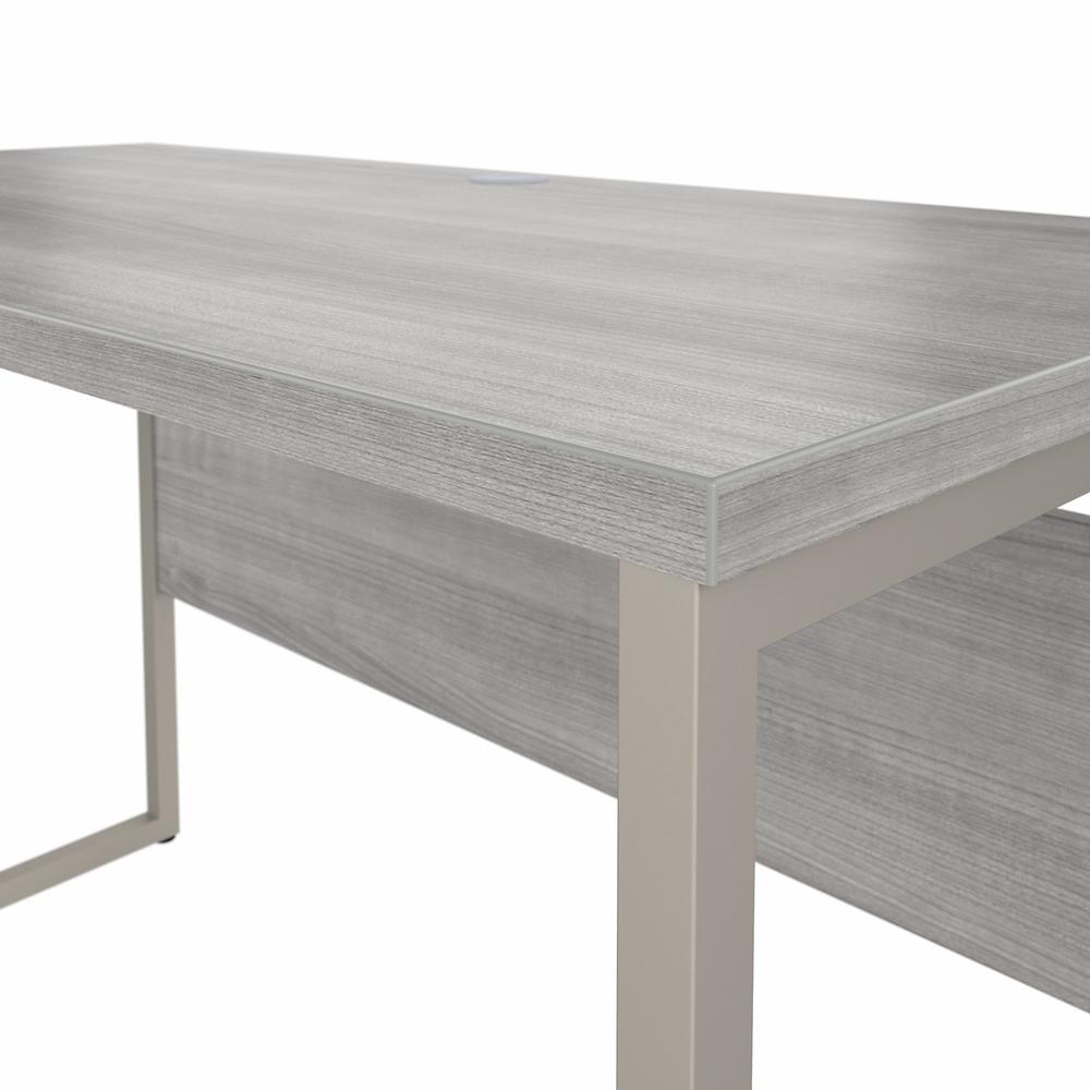 Bush Business Furniture Hybrid 48W x 24D Computer Table Desk with Metal Legs - Platinum Gray/Platinum Gray. Picture 5