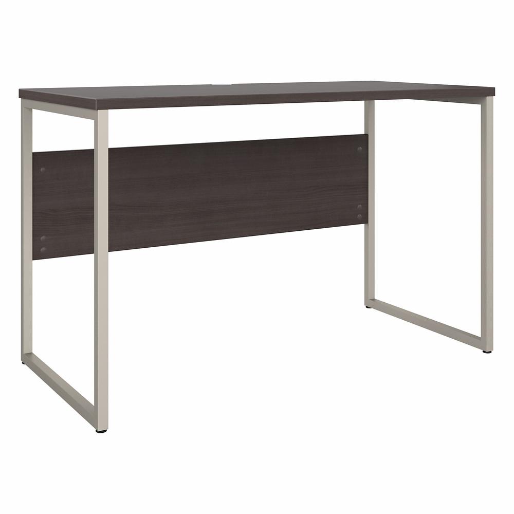 Bush Business Furniture Hybrid 48W x 24D Computer Table Desk with Metal Legs - Storm Gray/Storm Gray. Picture 1