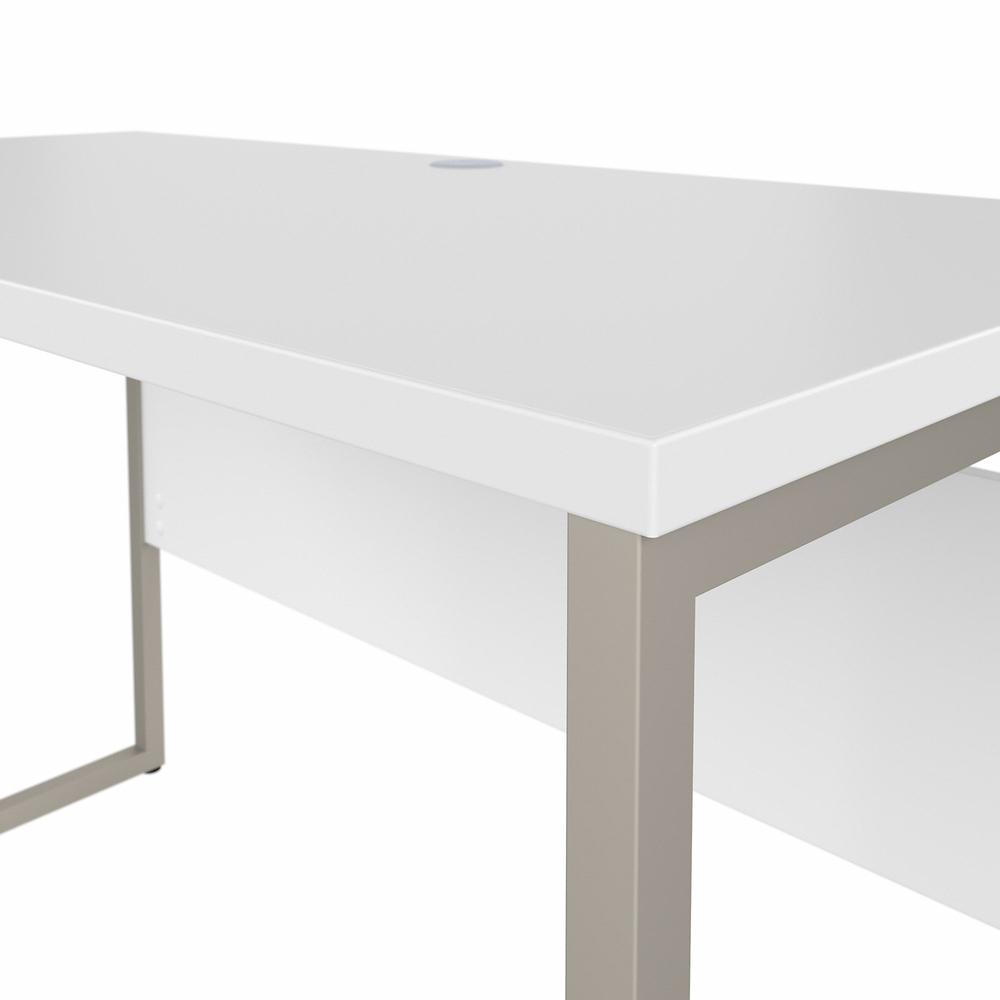 Bush Business Furniture Hybrid 48W x 24D Computer Table Desk with Metal Legs - White/White. Picture 5