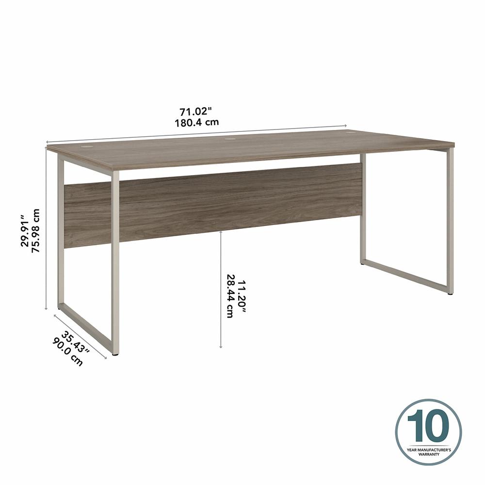 Bush Business Furniture Hybrid 72W x 36D Computer Table Desk with Metal Legs. Picture 5