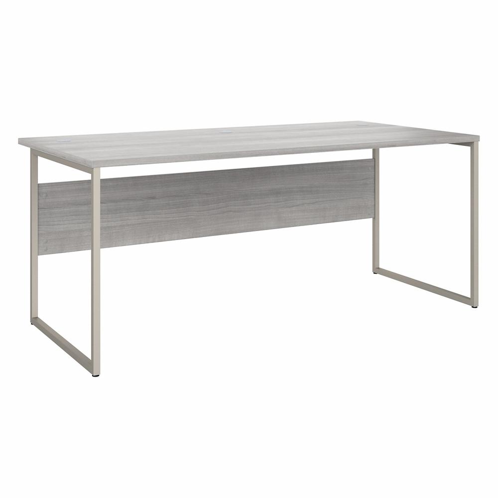 Bush Business Furniture Hybrid 72W x 36D Computer Table Desk with Metal Legs - Platinum Gray/Platinum Gray. Picture 1