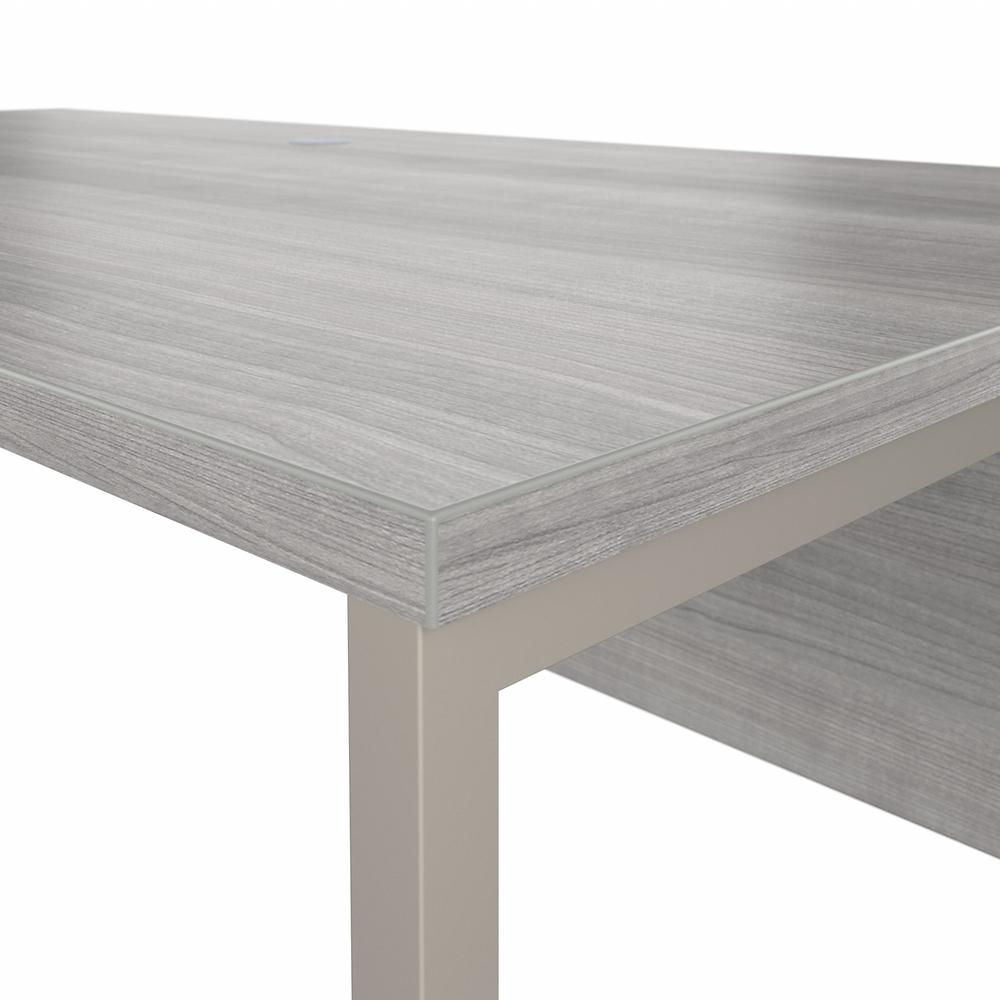 Bush Business Furniture Hybrid 72W x 36D Computer Table Desk with Metal Legs - Platinum Gray/Platinum Gray. Picture 5