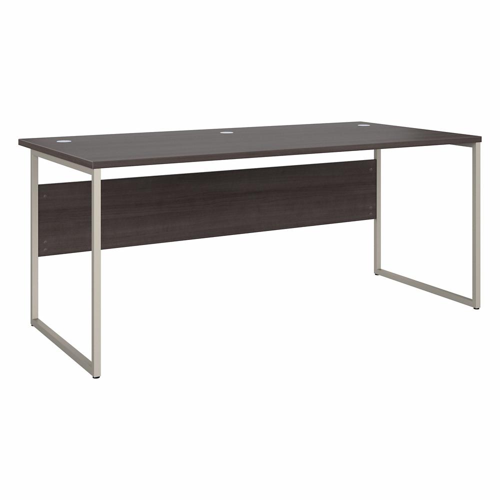 Bush Business Furniture Hybrid 72W x 36D Computer Table Desk with Metal Legs - Storm Gray/Storm Gray. Picture 1