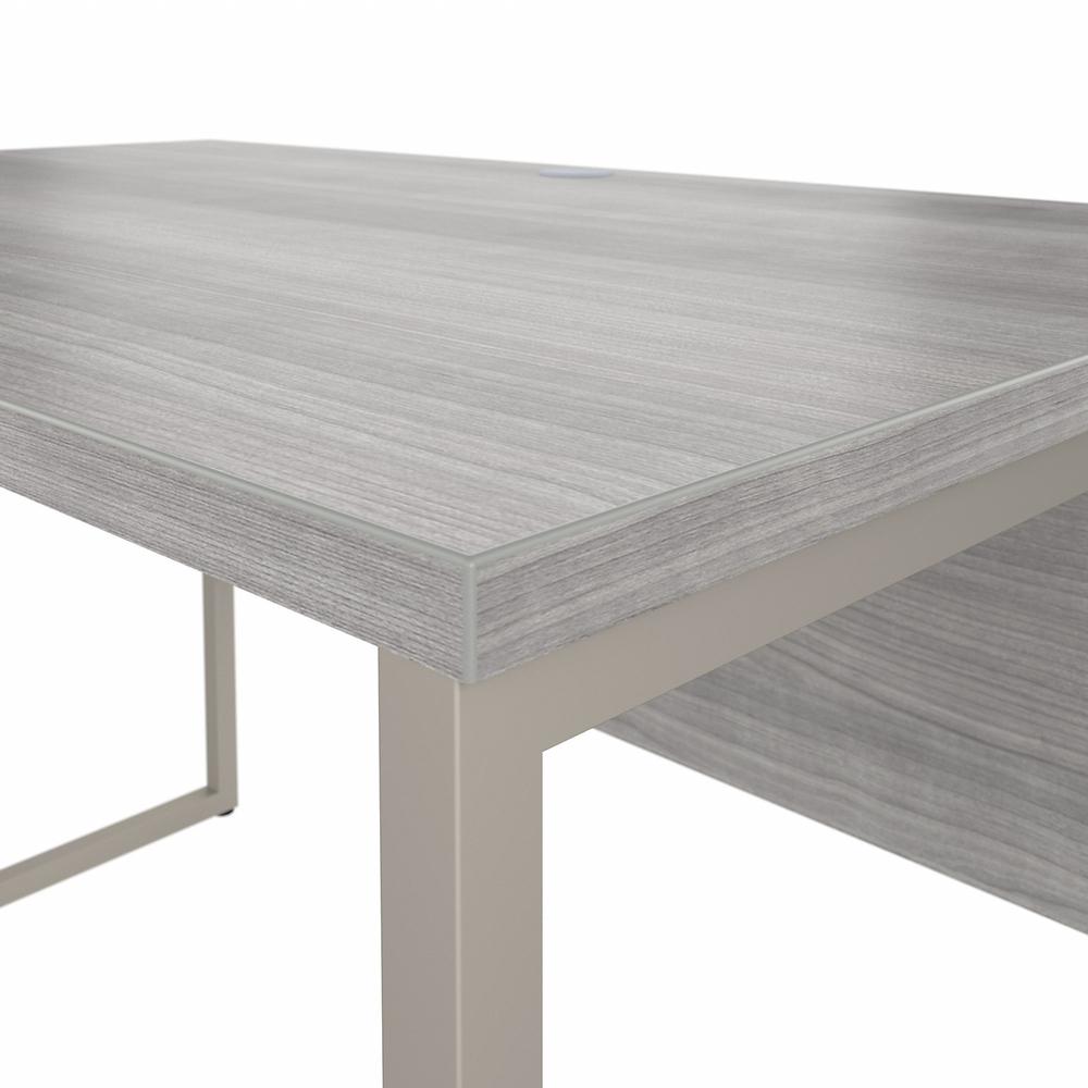 Bush Business Furniture Hybrid 48W x 30D Computer Table Desk with Metal Legs - Platinum Gray/Platinum Gray. Picture 4