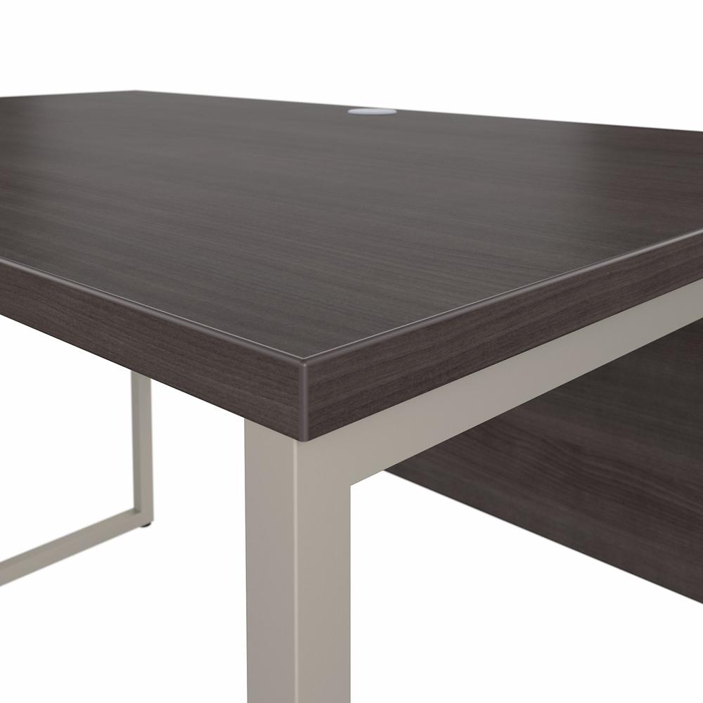Bush Business Furniture Hybrid 48W x 30D Computer Table Desk with Metal Legs - Storm Gray/Storm Gray. Picture 5