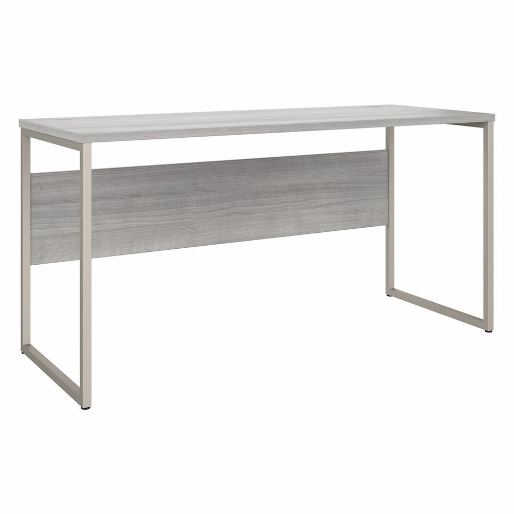 Bush Business Furniture Hybrid 60W x 24D Computer Table Desk with Metal Legs - Platinum Gray/Platinum Gray. Picture 1