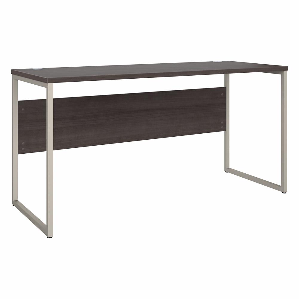 Bush Business Furniture Hybrid 60W x 24D Computer Table Desk with Metal Legs - Storm Gray/Storm Gray. Picture 1
