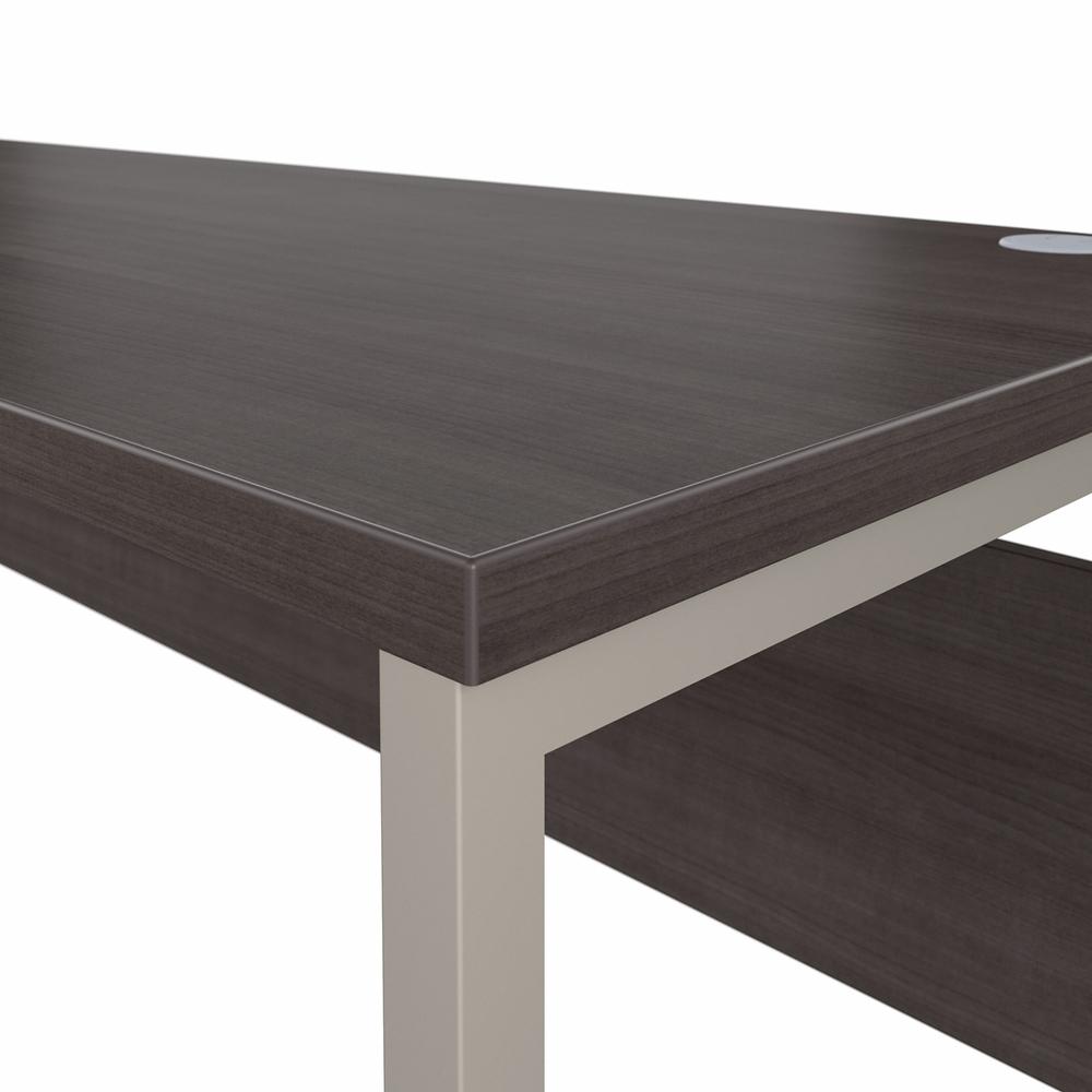 Bush Business Furniture Hybrid 60W x 24D Computer Table Desk with Metal Legs - Storm Gray/Storm Gray. Picture 5
