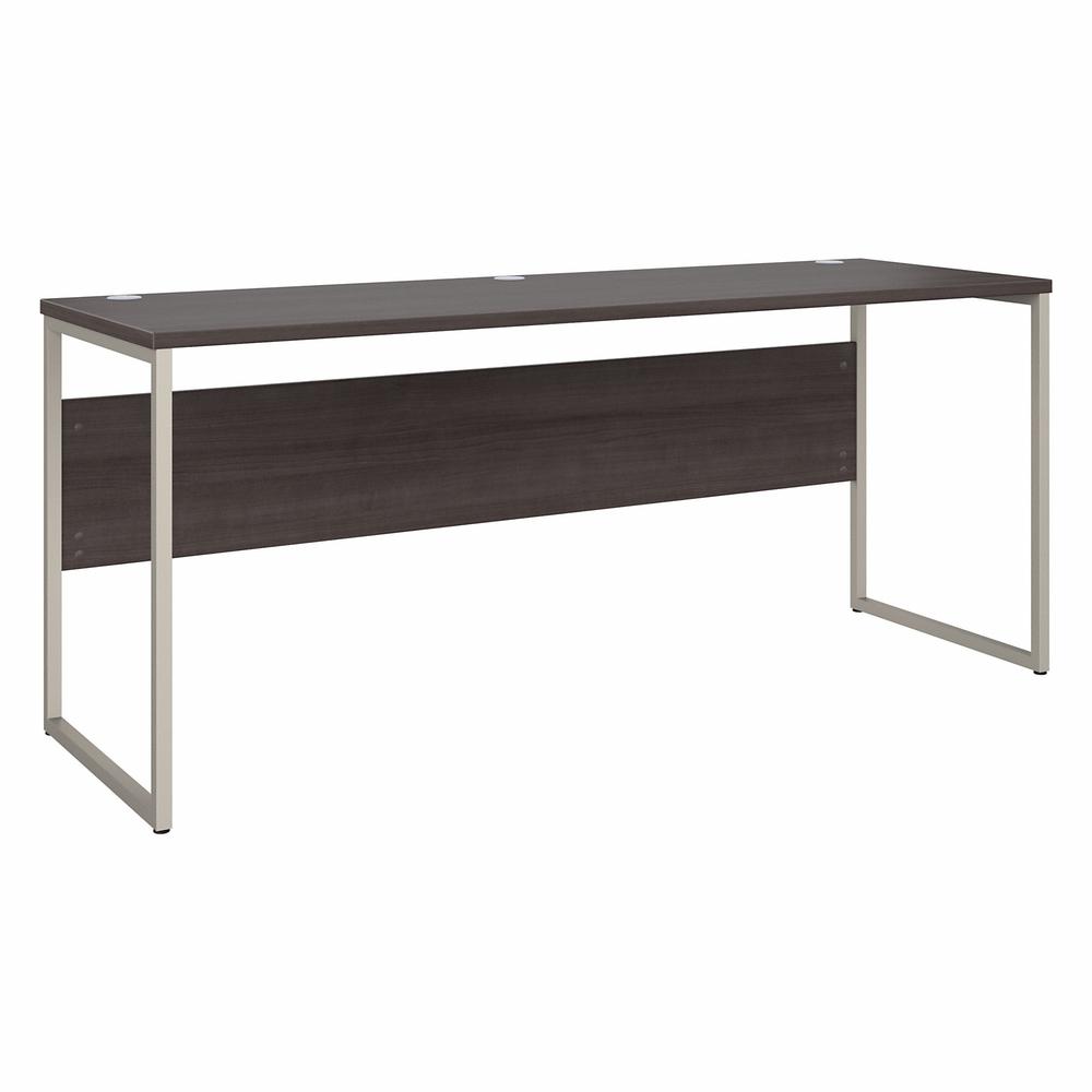 Bush Business Furniture Hybrid 72W x 24D Computer Table Desk with Metal Legs - Storm Gray/Storm Gray. Picture 1