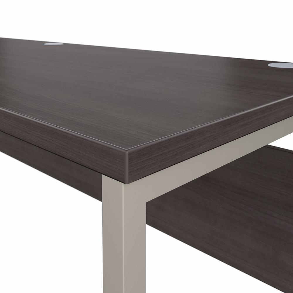 Bush Business Furniture Hybrid 72W x 24D Computer Table Desk with Metal Legs - Storm Gray/Storm Gray. Picture 5