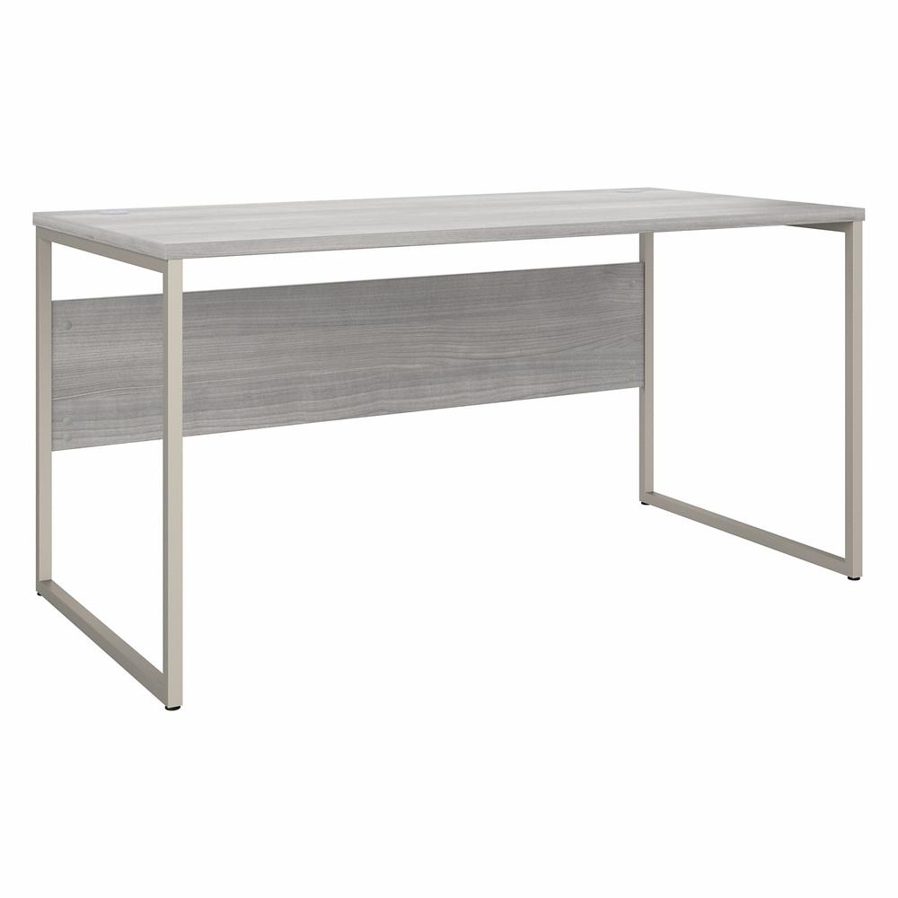 Bush Business Furniture Hybrid 60W x 30D Computer Table Desk with Metal Legs - Platinum Gray/Platinum Gray. Picture 1