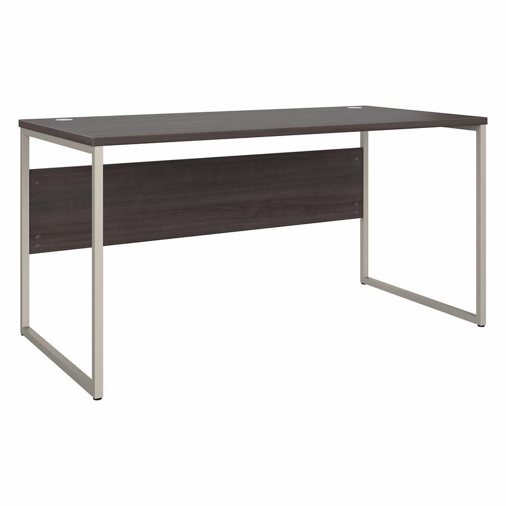 Bush Business Furniture Hybrid 60W x 30D Computer Table Desk with Metal Legs - Storm Gray/Storm Gray. Picture 1