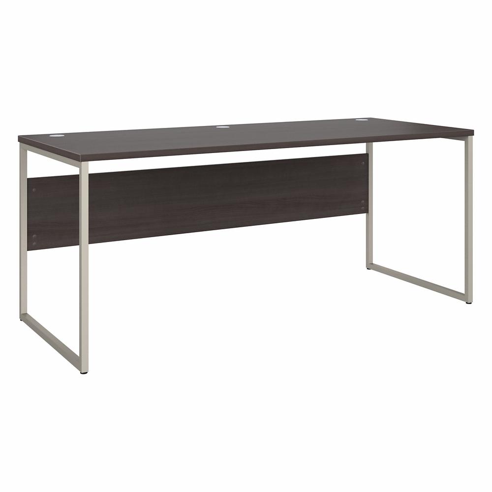 Bush Business Furniture Hybrid 72W x 30D Computer Table Desk with Metal Legs - Storm Gray/Storm Gray. Picture 1