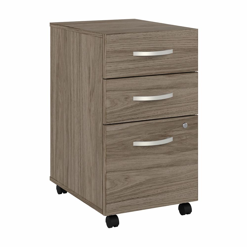 Bush Business Furniture Hybrid 3 Drawer Mobile File Cabinet - Assembled. Picture 1