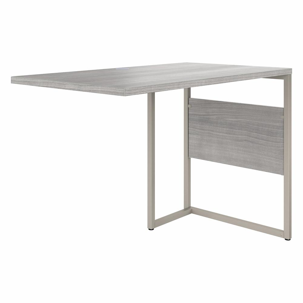 Bush Business Furniture Hybrid 42W x 24D Desk Return/Bridge - Platinum Gray/Platinum Gray. Picture 1