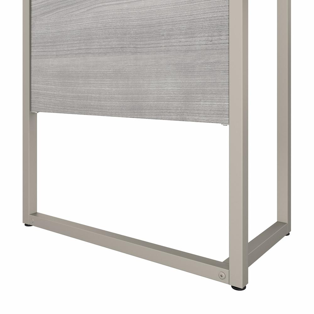 Bush Business Furniture Hybrid 42W x 24D Desk Return/Bridge - Platinum Gray/Platinum Gray. Picture 5